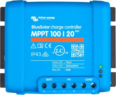 Image de Contrôleur de charge solaire Victron Energy BlueSolar MPPT, 100V 20A 48V