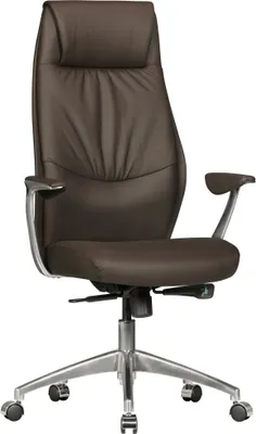 Produktbild von Amstyle Bürostuhl OXFORD 1 Echt-Leder Braun Schreibtischstuhl 120KG Chefsessel mit Synchronmechanik Drehstuhl ; SPM1.146