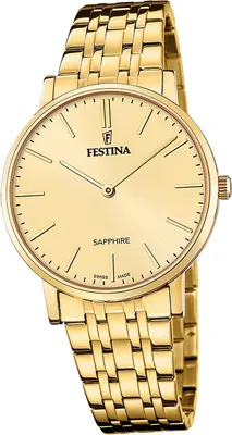 Produktbild von Festina Herrenuhr Swiss Made Armbanduhr Edelstahl gold D2UF20046/3