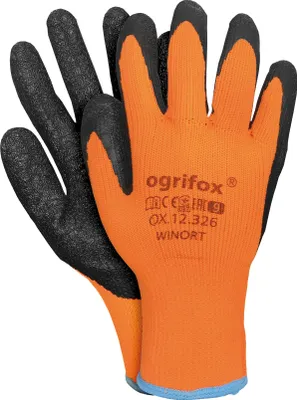 Produktbild von 12 Paar Winter Arbeitshandschuhe Winort Gr. 11 Montagehandschuhe Thermo Winterhandschuhe