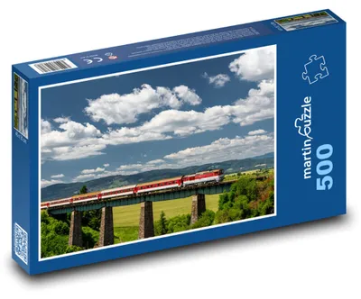 Obrázek produktu pro martinpuzzle - Puzzle 500 - Vlak - most, železnice