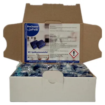 Produktbild von 15 WC - Wasserkastenwürfel Spülkasten-Würfel Reinigungs-Tabs blue, 50g