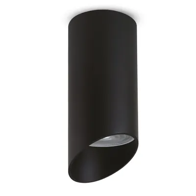 Immagine prodotto di Maclean faretto da superficie / faretto da superficie rotondo, alluminio, GU10, 55x130 mm, nero, MCE360 B
