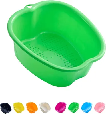 Productafbeelding van Voetenbad Bak - Voetbad Spa - Voetverzorging Thuis - Speciaal Ontwerp - 33 x 37 x 15 cm - Groen