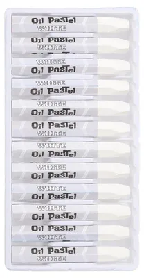 Immagine prodotto di Pastelli a olio, 12 pezzi, colore bianco, consistenza cremosa, ideali per pittura, disegno, sfumature, graffiti