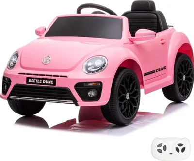 Produktbild von Kinder Elektroauto 12V - Volkswagen Beetle - 1 bis 4 Jahre - mit Fernbedienung - Rosa