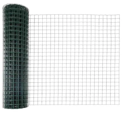 Productafbeelding van Hekpaneelset met Palen - Groen - 1,4 x 10 m