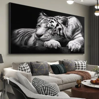 Productafbeelding van 5D DIY Diamant Schilderkunst Set, Tijger afbeelding, XXL, dierenwanddecoratie, 100x50 cm