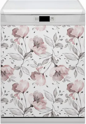 Produktbild von Küche Dekorative Magnete  Magnet Folie für Geschirrspüler 60x70 cm   - Pastellmohn