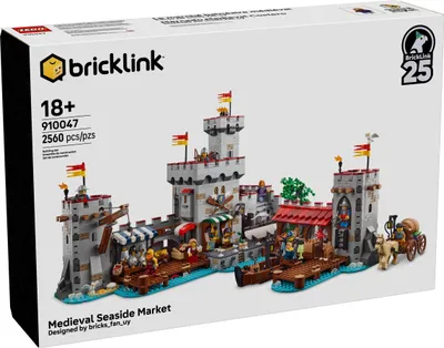 Produktbild von LEGO® Bricklink Designer Program: 910047 - Markt am Meer im Mittelalter - 2025