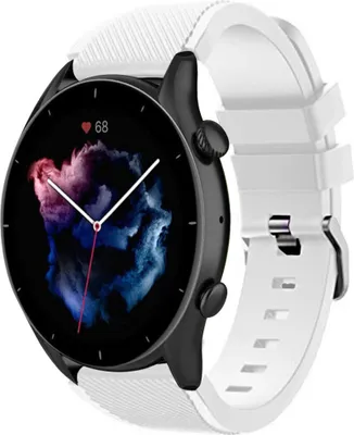 Produktbild von Strap-it Amazfit GTR 3 (Pro) Silikonarmband (Weiß)