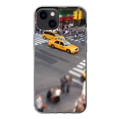 Produktbild von MuchoWow® Handyhülle Schutzhülle Hülle für iPhone 13 mini New York - Amerika - Taxi Silikon Softcase Handy Hülle - Softcase