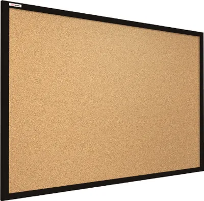 Zdjęcie produktu dla Tablica korkowa 100x80 cm rama drewniana lakierowana CZARNA