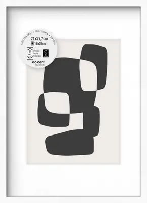 Produktbild von accent by nielsen Holz Bilderrahmen Aura, 21x29,7 cm (A4), Weiß
