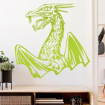 Produktbild von Drachen Flügel Wandtattoo in 6 Größen - Wandaufkleber Wall Sticker - Dekoration, Küche, Wohnzimmer, Schlafzimmer, Badezimmer