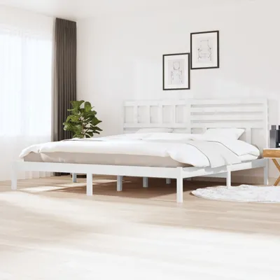 Obrázek produktu pro The Living Store Postel z masivu borovice bílá 200x200 cm