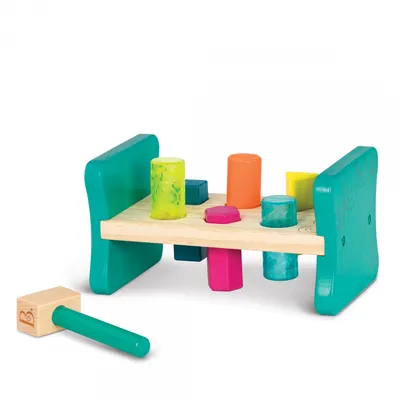 Obrázok produktu pre B.TOYS Zatĺkačka drevená Pound & Play