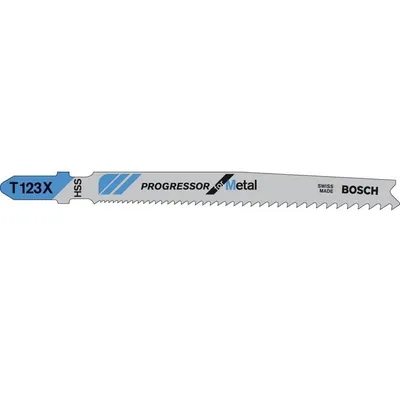 Produktbild von PRO Metal thick and thin T123XF Stichsägeblatt, 100 mm, 5-tlg.