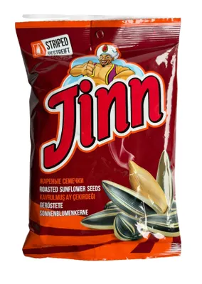 Produktbild von Jinn Sonnenblumenkerne 12x 250 g – geröstet, ungesalzen, gestreift – hochwertiger Snack
