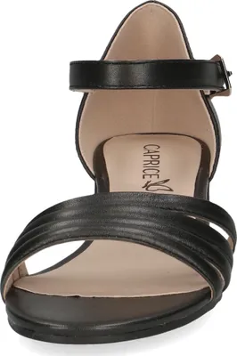 Produktbild von Caprice Damen Sandale geschlossene Ferse Blockabsatz Schnalle 9-28200-42, Größe:38.5 EU, Farbe:Schwarz