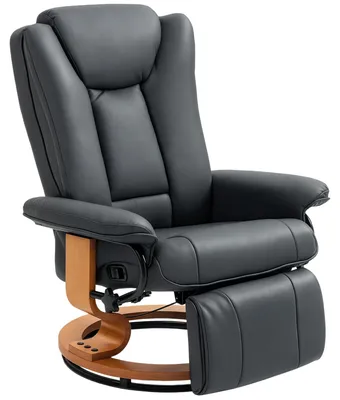 Image de Fauteuil relax, rembourré, de couleur gris foncé