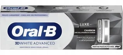 Productafbeelding van Oral-B 3D White Luxe tandpasta met actieve kool, 75 ml