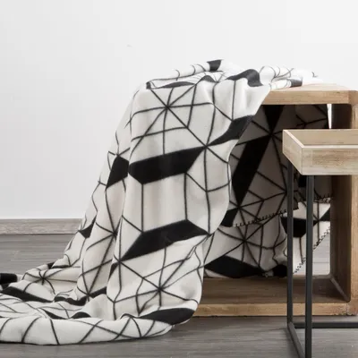 Produktbild von Design91 GEO 01 Decke mit geometrischem Muster für Wohnzimmer und Schlafzimmer, 150x200 cm