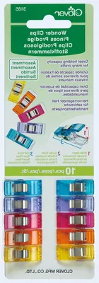Productafbeelding van Naaiclips Assortiment - Stof Clips - Handwerken Maken - Geen Spelden Nodig - 10 Stuks - Multicolor