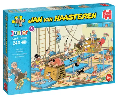 Produktbild von Jan van Haasteren Junior - Sportunterricht - 240 Teile, 240 Stück(e), Comics, 6 Jahr(e)