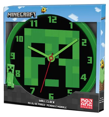 Immagine prodotto di Mojang Studios Zegar Ścienny Minecraft – Oficjalny Produkt Premium