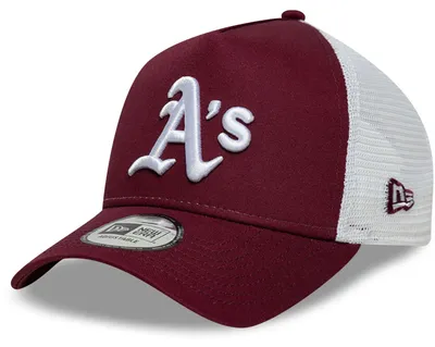Produktbild von New Era MLB 9FORTY Trucker Cap League Essential Oakland Athletics red/white