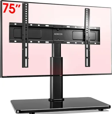 Immagine prodotto di Supporto TV standard per schermi da 32-75 pollici - Orientabile, inclinabile e regolabile in altezza - Massima compatibilità VESA 600x400mm, capacità massima 45 kg