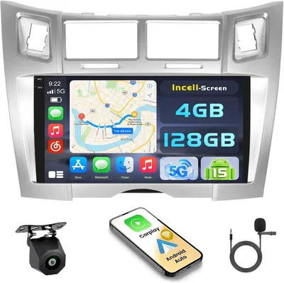 Produktbild von Android 13 Autoradio – Multimediasystem – Navigation – Drahtlose CarPlay- und Android Auto-Unterstützung – 9-Zoll-Touchscreen