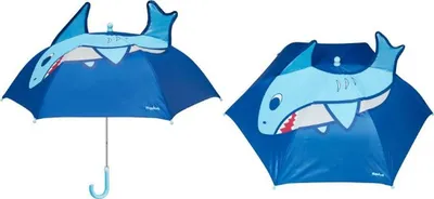 Produktbild von Playshoes 3D Regenschirm Hai - A