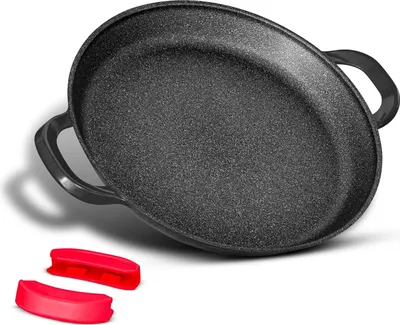 Immagine prodotto di Padella per paella 40 cm - antiaderente - adatta all'induzione - nera