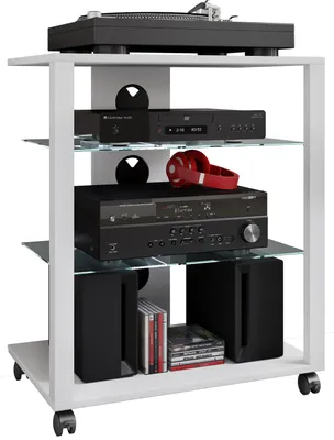 Produktbild von Stojak na meble hi-fi szklany gramofon na kółkach