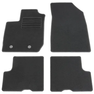 Fußmatten-Set für Dacia Duster 2 4WD, 2018-04/2024, 4-teilig, Schwarz