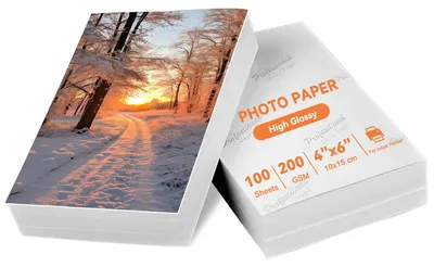 Produktbild von Fotopapier hochglänzend, 10 x 15 cm, 200 g/m², für Inkjetdrucker