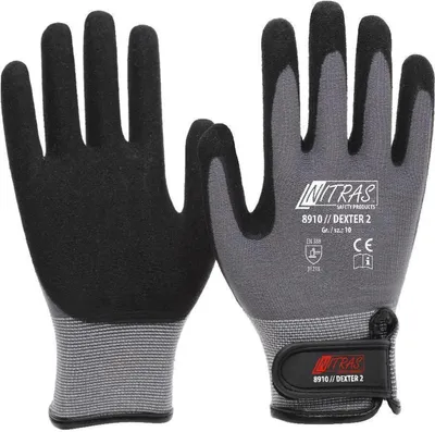 Produktbild von Arbeitshandschuhe | 6 Paar Nitras Dexter 2 Mechanikerhandschuhe | Gr. 9
