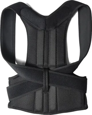 Immagine prodotto di Correttore posturale, supporto regolabile, design ergonomico, nero-a, S