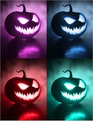 Image de Lumière LED pour citrouille 6 6cm