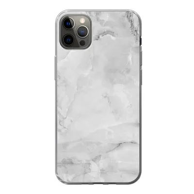 Produktbild von MuchoWow® Handyhülle Schutzhülle Hülle für iPhone 13 Pro Max Marmor - Stein - Weiß - Grau - Marmoroptik Silikon Softcase Handy Hülle - Mobiltelefon