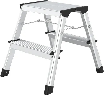 Produktbild von flexilife Aluminium Trittleiter 2 x 2 Stufen bis 150 kg belastbar