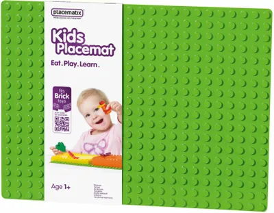 Immagine prodotto di Placematix Kinder Basismatte, Kinderbausteine, Kindergeschirr, Grün, PM103002