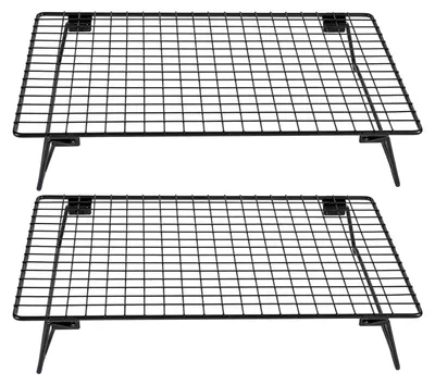Kühlrost-Set 2er-Pack 34x24 cm klappbar Edelstahl