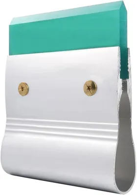 Productafbeelding van Zeefdruk Schraper - Inktschraper Rakel - Zeefdrukken Maken - Aluminium Handvat - 10 cm - Zwart