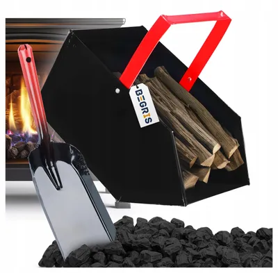 Produktbild von Begris Kamin-Set Kohlenkübel und Schaufel Schwarz