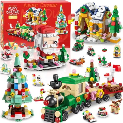 Productafbeelding van Kerst adventskalenders 2026 trein bouwstenen