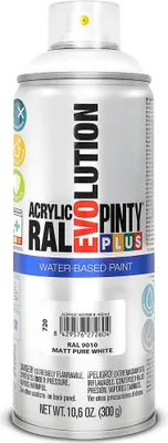 Obrázok produktu pre Farba v spreji PINTYPLUS EVO na vodnej báze 400ml RAL9010M