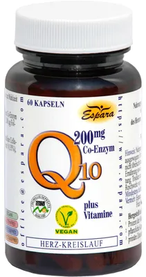 Obrázek produktu pro Espara Q10 200 mg koenzymové kapsle, 60 kapslí